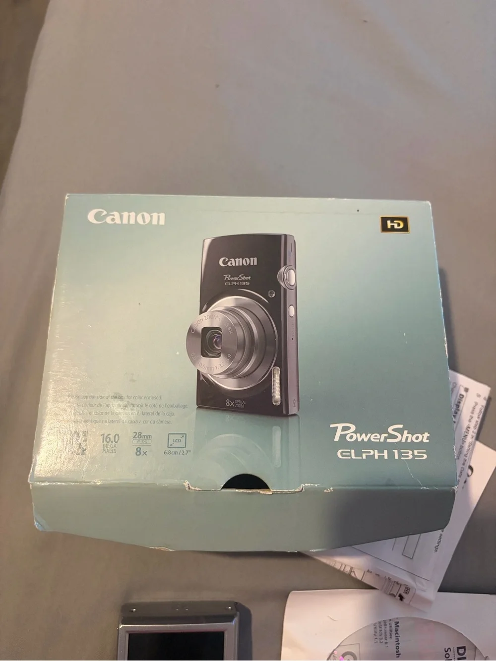 Canon PowerShot ELPH 135 Compact Digital Camera - Silver